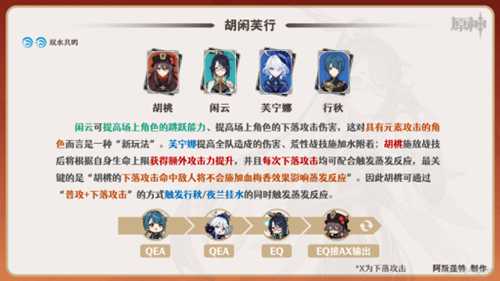 【V4.4攻略·角色攻略】闲云·配队选择！